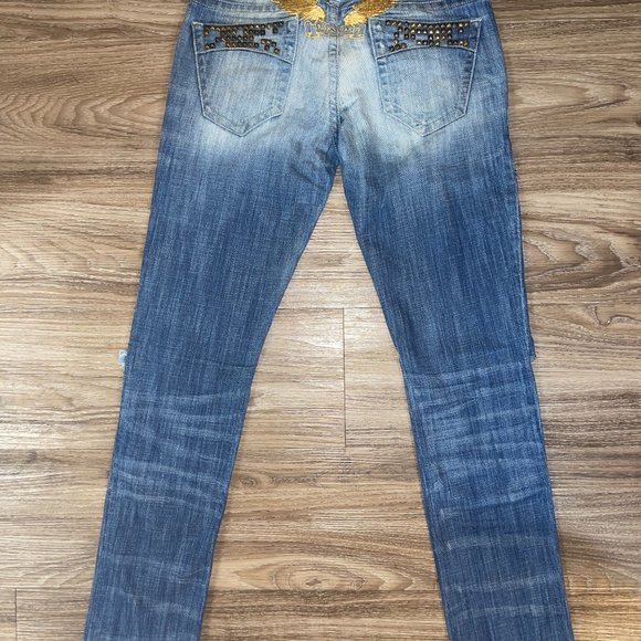 Robin's Jeans: sz24 Studded and Embellished Straight Leg - Picture 5 of 6